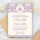 Search for purple lace wedding invitations Elegant