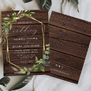 Search for wood frame wedding invitations Elegant
