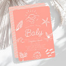 Search for under the sea baby shower invitations Seashell