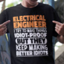 Search for electrical engineer tshirts Electrician
