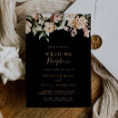 Search for black green gold wedding invitations Classic fancy script typography