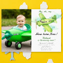 Search for vintage airplane birthday invitations Oh my time flies