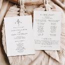 Search for outline wedding programs Elegant