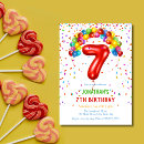 Search for 7 years old girl birthday invitations For kids