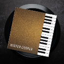 Search for piano business cards Minimalist