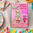 Search for rocket ship birthday cards Moon