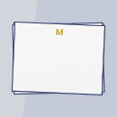 Search for gold border note cards Typography