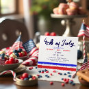 Search for patriotic 4th of july invitations Minimalist