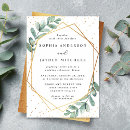 Search for geometric rehearsal dinner invitations Watercolor