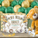 Search for two wild party invitations Zebra