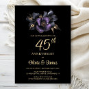 Search for 45th anniversary invitations Black