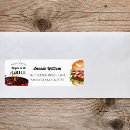 Search for burger return address labels Bbq