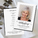 Search for modern memorial service programmes Celebration of life