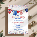 Search for patriotic baby shower invitations Red white and due