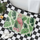 Search for green leaves bath mats Bird