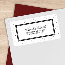 Search for modern dots return address labels Feminine