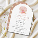 Search for pearl baby shower invitations Oyster