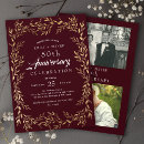 Search for red and gold invitations Vintage