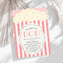 Search for popcorn baby shower invitations Pink