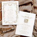 Search for gold frame wedding invitations Chinoiserie