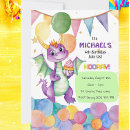 Search for mythical creature birthday invitations Boy