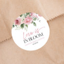 Search for love flowers pink rose stickers Bridal shower