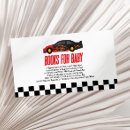 Search for red and white checkered invitations Race car