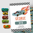 Search for racing cards invites Race car party