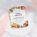 Search for autumn baby girl shower invitations Watercolor