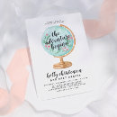 Search for globe invitations Pink