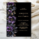 Search for purple and gray wedding invitations Black