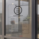 Search for store hours window decals Transparent