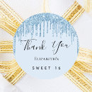 Search for blue sweet 16 stickers 16th sixteenth birthday party