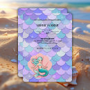 Search for purple mermaid baby shower invitations Glitter