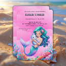 Search for pink mermaid baby shower invitations Summer