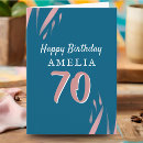 Search for 70th for her birthday cards Elegant