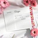 Search for love recipe cards Elegant