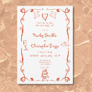 Search for drawing wedding invitations Retro