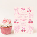 Search for cherry birthday invitations Bow