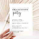 Search for stylish graduation invitations Black and white