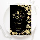 Search for stylish 40th birthday invitations Elegant