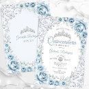 Search for blue and silver baby birthday invitations For her