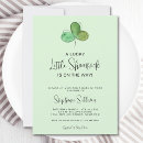 Search for clover baby shower invitations Lucky little shamrock