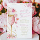 Search for petals and prosecco bridal shower invitations Elegant