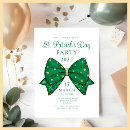 Search for elegant st patricks day invitations Green