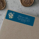 Search for pink and peach return address labels Bride