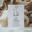 Search for pink elephant birthday invitations Modern