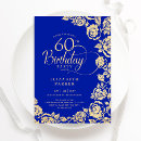 Search for 60 year old woman birthday invitations Elegant