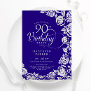 Search for purple 90th birthday invitations Elegant