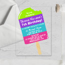 Search for popsicle birthday invitations Colourful